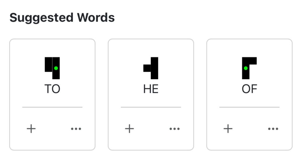Wriblo dictionary interface